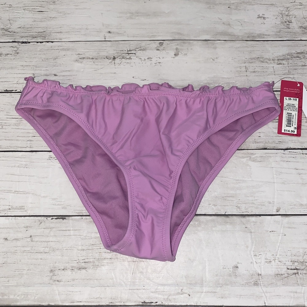 Xhilaration Bikini Bottom Womens‎ Large Lavender Purple Cheeky NEW L